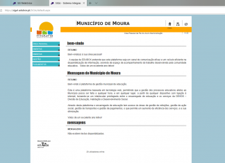 Câmara de Moura disponibiliza plataforma para gestão de refeições escolares e prolongamento de horário escolar