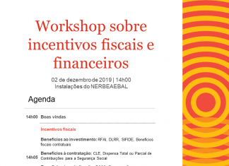 Workshop | Incentivos Fiscais e Financeiros | 02 Dezembro