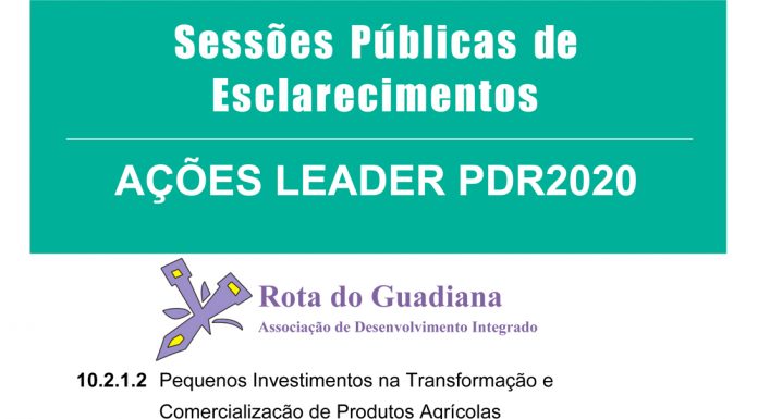 AÇÕES LEADER PDR2020: Moura acolhe sessão pública de esclarecimentos