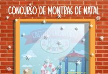 Montras de Natal no comércio local