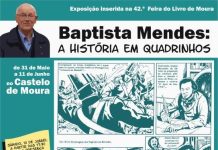 Exposição de Baptista Mendes na 42.ª Feira do Livro de Moura