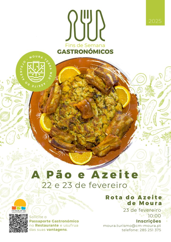“A Pão e Azeite” em destaque no primeiro fim de semana gastronómico de 2025