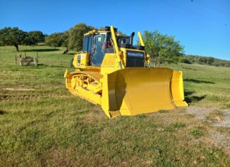 Herdade da Contenda recebe máquina bulldozer para reforço da defesa da floresta