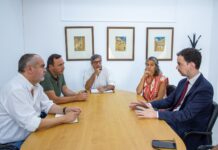 Presidente da Câmara Municipal de Moura recebeu novo Presidente do Conselho de Administração da ULSBA
