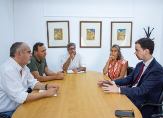 Presidente da Câmara Municipal de Moura recebeu novo Presidente do Conselho de Administração da ULSBA