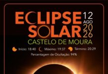 Eclipse Solar no Castelo de Moura