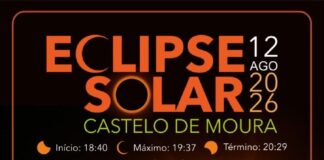 Eclipse Solar no Castelo de Moura