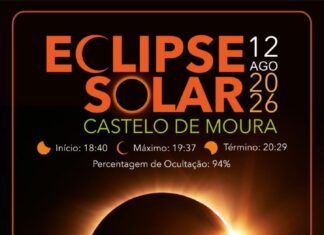 Eclipse Solar no Castelo de Moura